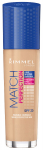 Skystas makiažo pagrindas Rimmel London Match Perfection SPF20, SPF 20, 201 classic beige, 30 ml