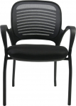 Lankytojų kėdė Home4you Torino 27706, juoda sp./pilka sp., 59 cm x 59 cm x 84 cm