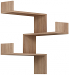 Sieninė lentyna Kalune Design Luksa 776HMS1715, ąžuolo sp., 60 cm x 90 cm x 60 cm