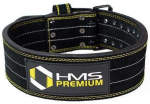 Sunkiosios atletikos diržas HMS Premium Power Belt PA3558, juoda sp./geltona sp., S