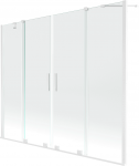 Vonios sienelė Mexen Velar Duo II, 190 cm x 150 cm, skaidri sp./balta sp./grūdintas