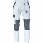 Darbo kelnės vyrams Cerva Max Neo, balta sp./pilka sp., 58 dydis