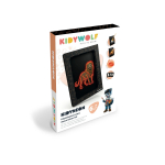 Kūrybos rinkinys, paveikslėliai rėmeliuose KidyWolf KidyNeon Animals, įvairių spalvų
