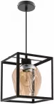&Scaron;viestuvas lubų Candellux Lighting Sater 31-48158, E27, 1 x 40 W, gintaro sp. / juoda sp.