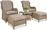 Lauko baldų komplektas Focus Garden Sienna Duo Premium, ruda sp., 2 vietų