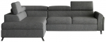 Kampinė sofa Kairos Inari 96, tamsiai pilka sp., kairinė, 197 x 265 cm x 95 cm