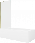 Vonia su sienele, laisvai pastatoma Mexen Vega, 150 cm x 70 cm x 40 cm, stačiakampis, skaidri sp./aukso sp.