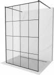 Du&scaron;o sienelė Mexen Kioto Walk-in, 160 cm x 200 cm, juoda