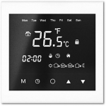 Programuojamas &scaron;ildymo termostatas Thermoval TVT 30 BB, įleidžiamas į sieną, balta sp., 8.5 cm, 5 - 60 &deg;C