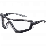 Apsauginiai akiniai Bolle Cobra, skaidrūs/juoda, Universalus dydis