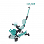 Vaiki&scaron;kas paspirtukas Globber Go Up Baby Lights 360, mėtinė (mint) sp.