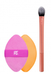 Makiažo &scaron;epetėlių ir kempinėlės rinkinys Real Techniques Precision Perfection Duo, 2 vnt., rožinė sp.