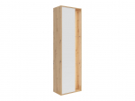 Vitrina Gap, balta sp./artisan oak, 52 cm x 37 cm x 190 cm