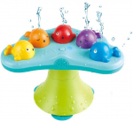 Prekė su pažeista pakuote. Vonios žaislų rinkinys Hape Musical Whale Fountain, įvairių spalvų