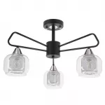 &Scaron;viestuvas lubų Candellux Lighting Gato 33-49964, E14, 3 x 40 W, skaidri sp. / juoda sp.