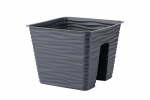Balkoninis vazonas Form Plastic Sahara 4450-014, plastikinis, antracito