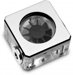 Skysčio au&scaron;inimo sistemos priedas EK Water Blocks EK-Quantum Flow Indicator D-RGB &ndash; Nickel, sidabro sp.