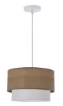 &Scaron;viestuvas kabinamas Candellux Lighting Ruben, E27, 1 x 60 W, ruda sp./balta sp. / balta sp., 25 x 15 cm