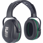 Triuk&scaron;mą slopinančios ausinės J&Y FM-1, juoda/žalia, Universalus dydis