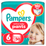 Sauskelnės-kelnaitės Pampers Active Baby Pants, 6 dydis, 50 vnt.