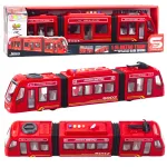 Žaislinis traukinys Lean Toys Metro Train 22971, 1:16, raudona sp.