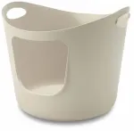 Kačių tualetas su rėmu Savic Flex-a-loo 2056, mocha sp., atviras, 48.5 cm x 48.5 cm x 39 cm