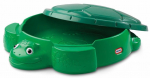 Smėlio dėžė Little Tikes Turtle Sandbox, 98.42 x 109 cm, su dangčiu, žalia sp., 5.08 kg