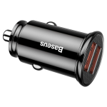 Automobilinis įkroviklis Baseus CCALL-YD01, USB 3.0, juoda sp., 30 W