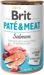 &Scaron;lapias &scaron;unų maistas Brit Pat&eacute; & Meat Salmon, la&scaron;i&scaron;a, 0.4 kg