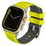 Dirželis Uniq, Linus Band Apple Watch 1/2/3/4/5/6/7/8/SE/SE2/Ultra 42/44/45/49mm, žalia sp.