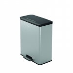 &Scaron;iuk&scaron;liadėžė Curver Deco Bin, sidabro sp., 65 l, 31.6 cm x 48.6 cm