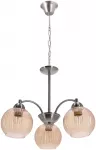 &Scaron;viestuvas lubų Candellux Lighting Medina 33-48554, E27, 3 x 60 W, gintaro sp. / nikelio sp., 15 x 15 cm