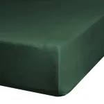 Paklodė Jersey D91, tamsiai žalia sp., 120 x 200 cm, su guma