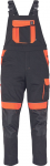 Darbinis puskombinezonis vyrams Cerva Max Vivo, juoda sp./oranžinė sp., 48 dydis