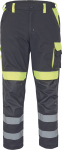 Darbo kelnės vyrams Cerva Max Vivo RFLX, juoda sp./geltona sp., 66 dydis