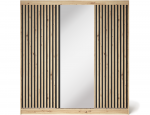 Spinta Emerio III, ąžuolo sp., 180 cm x 60 cm x 204 cm, su veidrodžiu