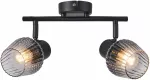 &Scaron;viestuvas lubų Candellux Lighting Mitura 92-45416, E27, 2 x 40 W, juoda sp. / juoda sp.