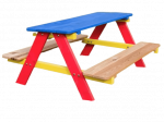 Lauko stalas su suolais 4IQ Dream, įvairių spalvų, 90 cm x 85 cm x 45 cm