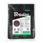 Agrotekstilė nuo piktžolių Bradas, juoda sp., 15 m x 1.1 m, 70 g/m&sup2;