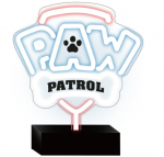 Dekoracija "Paw Patrol" Forever Light OW-120146 su LED ap&scaron;vietimu, 25 cm, mėlyna sp./rožinė sp.