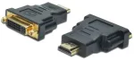 Adapteris Assmann HDMI male, DVI-I female, juoda sp.