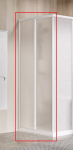 Du&scaron;o durys Ravak SuperNOVA SRV2-90 195 S, 90 cm x 195 cm, pearl/plastmasinis