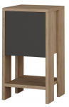 Naktinis staliukas Kalune Design Ema 776HMS3417, antracito sp./ąžuolo sp., 55 cm x 30 cm x 30 cm