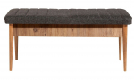 Prie&scaron;kambario suoliukas Kalune Design Vina 1053-1, antracito sp./pu&scaron;ies sp, 110 cm x 40 cm x 51 cm
