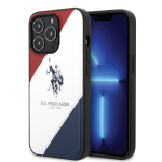 Telefono dėklas U.S. Polo Assn. Double Horse, Apple iPhone 14 Pro Max, mėlyna sp./balta sp./raudona sp.