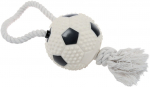Žaislas &scaron;uniui Zolux Squeaky Soccerball 480778, 10 cm, baltas