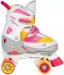 Riedučiai Nijdam Rave Skate, antracito sp./balta sp./geltona sp., 38-41