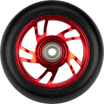 Priedas paspirtukams, ratukai Black Dragon Stunt Scooter Wheel Set Spoked Alu, juoda sp./raudona sp., 2 vnt.