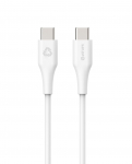 Kabelis Estuff Infinite ES604070, 2 x USB Type C, 100 cm, balta sp.
