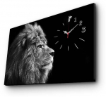 Laikrodis - paveikslas Wallity Canvas 4570CSMOR-3, juoda/pilka, 45 cm x 70 cm